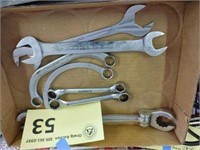 Snap-On Box And Open End Wrenches-Flat