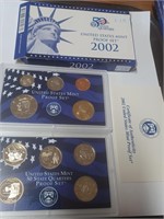 2002 Unitef States Mint Proof Set of Coins