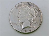 1934-S Silver Peace Dollar***TAX EXEMPT***