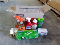 Box Of Assorted Cleaning Supplies