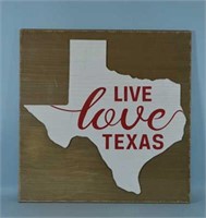 Live Love Texas Wooden Sign