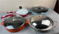 Lot of Colorful Pan Cookware