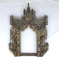Southeast Asian Carved Buddhist Temple Frame