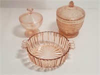 Depression Glass Candy Dish Assortment