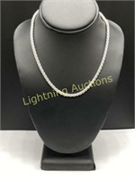 STERLING SILVER CHAIN LINK NECKLACE