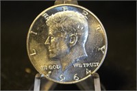 1964-D Uncirculated Kennedy Silver Half Dollar