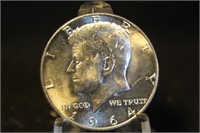 1964-D Uncirculated Kennedy Silver Half Dollar