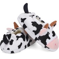 KAKU NANU Toddler Kids Slippers Cute COW Cartoon