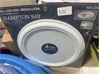 Hampton Bay 16in Ceiling Medallion White Molded