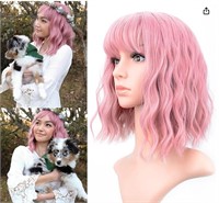 VCKOVCKO Pastel Wavy Wig With Air Bangs