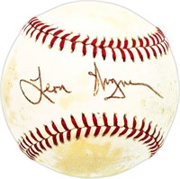 Leon Wagner Autographed Baseball Beckett BAS