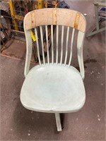 Antique wood rolling chair