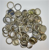 Large Lot of Pocket Watch Cases & Rims