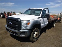 2011 Ford F550 4X4 Flatbed Truck