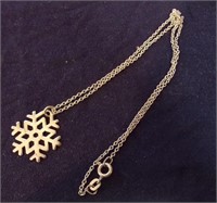 14" Chain & Pendant Marked 925