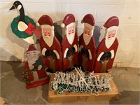Wooden Santas, Christmas Goose etc