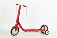 VINTAGE RADIO FLYER SCOOTER WITH TRAINING WHEELS