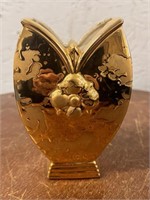 Vintage 5.5" 24K Gold Drip Weeping Vase