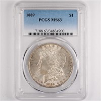 1889 Morgan Dollar PCGS MS63