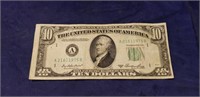 (1) Ten Dollar Bill