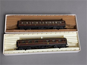 Pair of Rivarossi HO Passenger Cars in Boxes