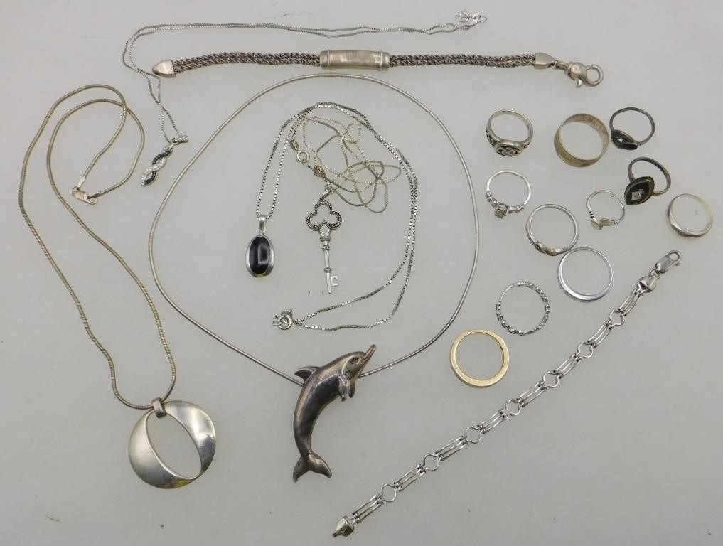 Vintage Sterling Silver Jewelry Modernist Celtic