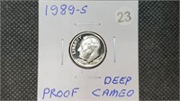 1989s DCAM Proof Roosevelt Dime lb7023