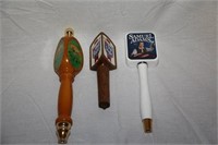 3 Beer Tap Handles - Old Style Wooden Beer Tap
