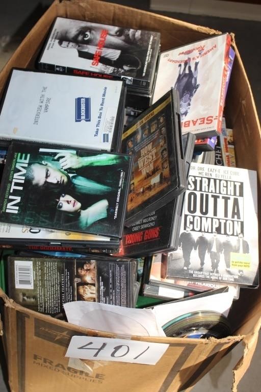 HUGE BOX OF DVDS