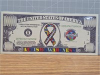 Autism banknote