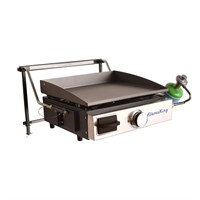 $123  Flame King Cast Iron Propane Grill Griddle