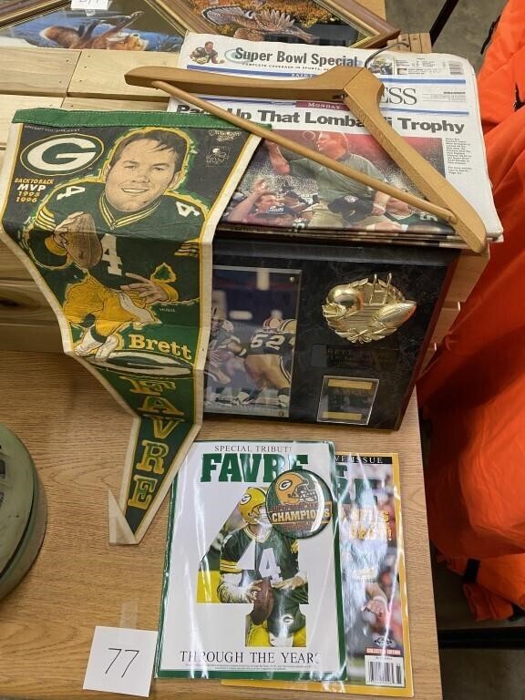 GREEN BAY PACKER / BRETT FAVRE MEMORABILIA | Live and Online Auctions ...