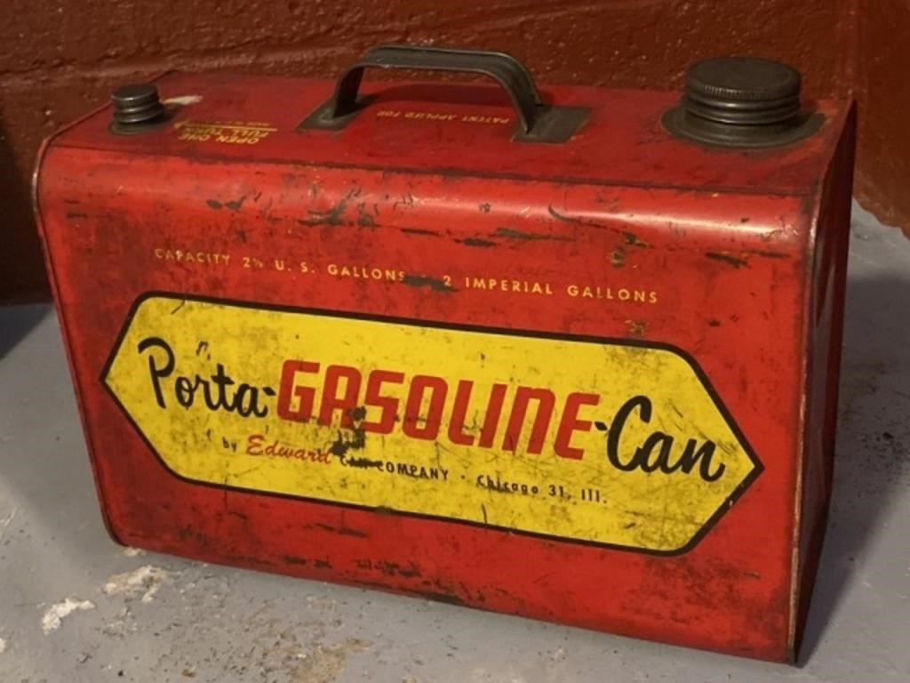 Vintage 2-1/2 Gallon Fuel Can