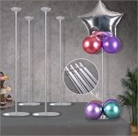 NEW 4pcs Clear Acrylic Tabletop Balloon Stand Kit