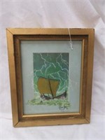 VINTAGE FRAMED WATERCOLOR - SHIP BY LISTED