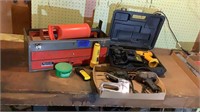 Dewalt drill and battery/ charger, solder guns,