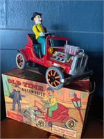 Vintage Cragston Old Time AutomobileTin Toy