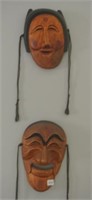 Hand-Carved Traditional Korean Wooden Masks