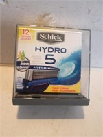 NEW 12 PACK SCHICK HYDRO 5 CARTRIDGES