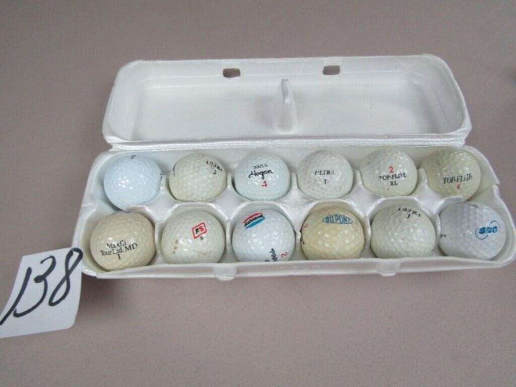 12 LOGO GOLF BALLS