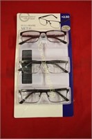 Foster Grant +2.50 Reading Glasses 3pair in lot