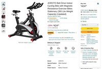 B6434  JOROTO Belt Drive Exercise Bike 300 lbs