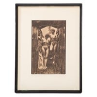 Anders Leonard Zorn. "Kajuta," etching