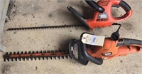 (2) BLACK AND DECKER ELECTRIC HEDGE TRIMMERS