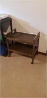 Wooden Cart on Casters