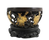 Tang Dynasty Chinese Parcel Gilt Bronze Censer