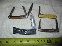 4pc Vintage Pocket Knives / Folding Knives