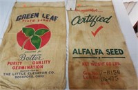 Grren Leaf and Certified Alfalfa Feed Bags