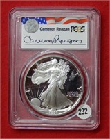 1990 S American Eagle PCGS PR69 DCAM 1 Oz Silver