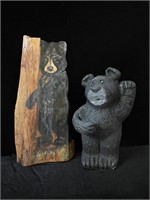 Bear Painting on Wood & Standing Bear